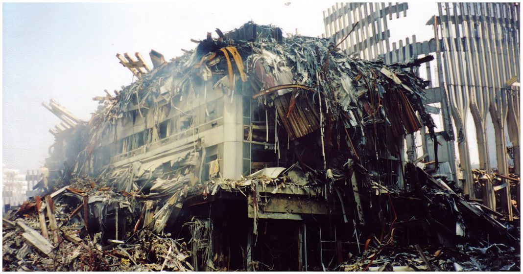 Remains of WTC1 and WTC2 after 9-11